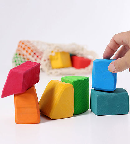 Grimms Building Blocks - Wood - Waldorf - Multicolour