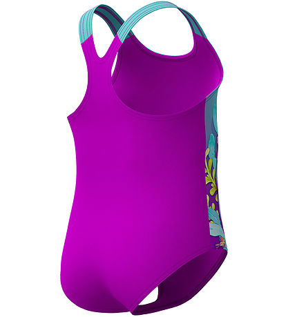 Speedo Swimsuit - Learn To Swim - Turquoise/Purple w. Dolphins