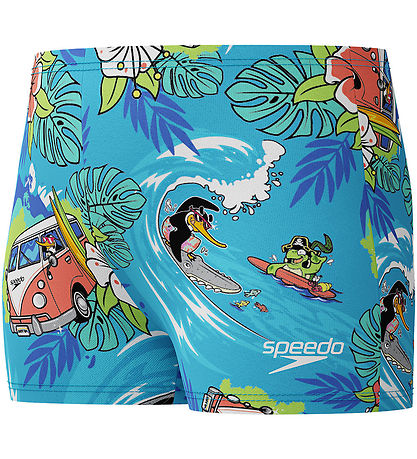 Speedo Swim Trunks - Learn To Swim - Blue w. Print