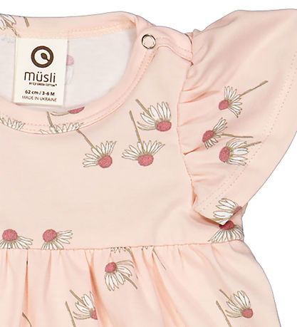 Müsli Bodysuit w. Skirt s/s - Chamomile - Mary/Bubblrgum/Conditi