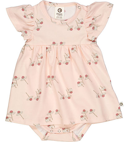 Müsli Bodysuit w. Skirt s/s - Chamomile - Mary/Bubblrgum/Conditi