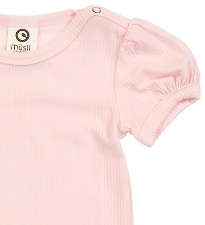 Müsli Bodysuit s/s - Rib - Mellow Puff - Mary