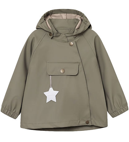 Mini A Ture Rainwear w. Suspenders - PU - MatWaini's - Vert