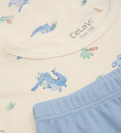 CeLaVi Pyjama Set - 2 Parts - Dusty Blue