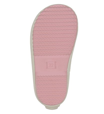 Pom Pom Rubber Boots - Rose with Dot