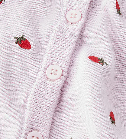 Name It Cardigan - Knitted - NbfDetrille w. Strawberry