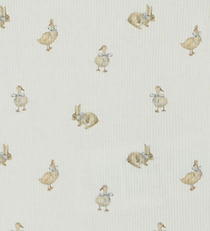 Body m/l Lil' Atelier - Rib - NbnLavo - AOP - Coconut Lait