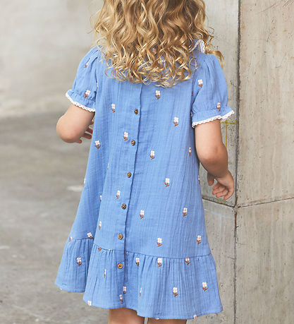 En Fant Dress - Muslin - Infinity w. Flowers