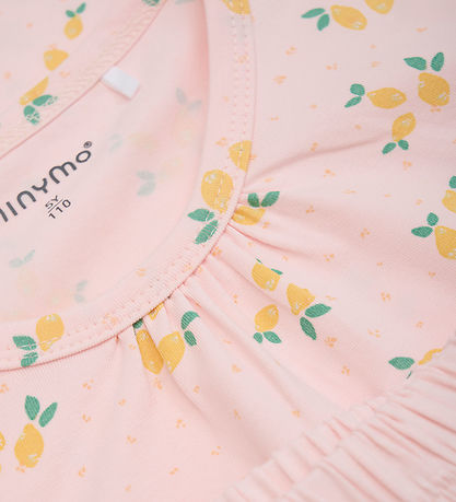 Minymo Shorts Set - T-shirt/Shorts - Rose Quartz w. Lemons
