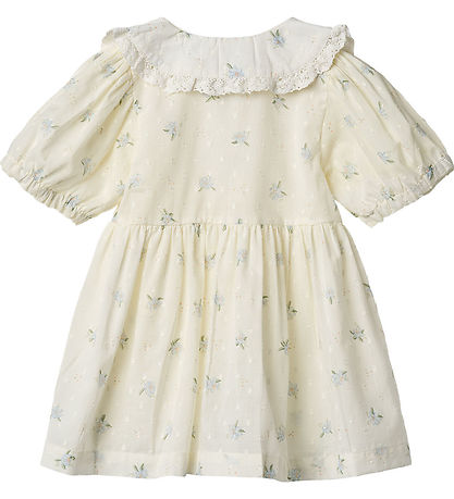 Wheat Dress - Adele - Blue Flowers w. Lace