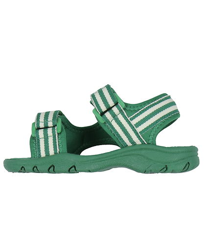 Bisgaard X Trine Ást Sandalar - Addie - Emerald Green Stripe