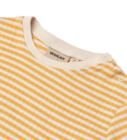 Wheat T-shirt - Fabian - Yellow Rib Stripe
