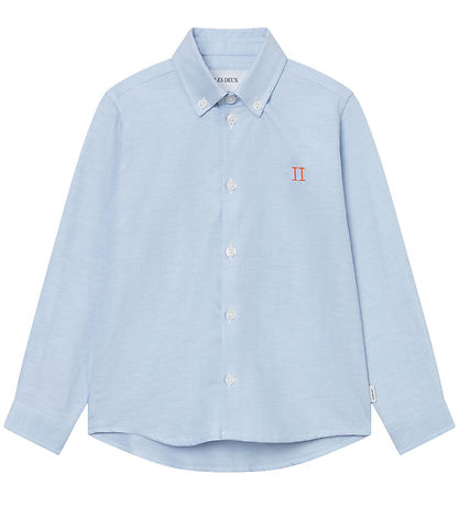 Les Deux Skyrta - Konrad Andstæða Oxford - Light Blue