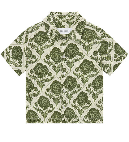 Les Deux Kauluspaita - Lesley Flower Laatta - Vintage Green/Ivor