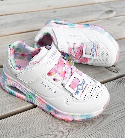Skechers Schoenen - Uno Gen 1 - Verse bloemen - Wit/Multi