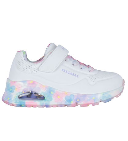 Skechers Skór - Uno Gen 1 - Nýtt blóm - Hvítt/Multi