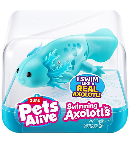 Pets Alive Badleksaker - Simning Axolotl - Blå