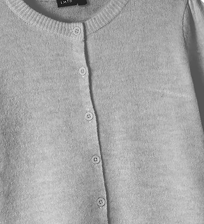 LMTD Cardigan - Prjónað - NlfLodet - Light Grey Melange