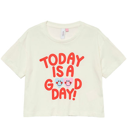 Vero Moda Girl Stuttermabolur - VmFeel - Snow White/Í dag Ís Góð