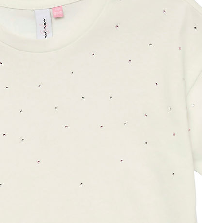 Vero Moda Girl Stuttermabolur - VmSparkly - Snow White/Rhineston