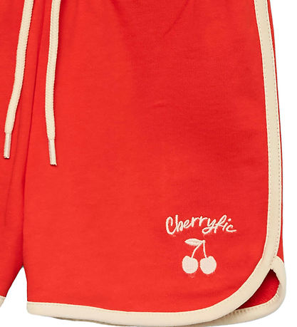 Vero Moda Girl Sweatshort - VmBrenda - Fiery Red/Cherryfic