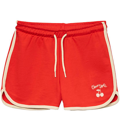 Vero Moda Girl Sweatshort - VmBrenda - Fiery Red/Cherryfic