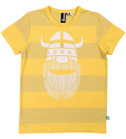 Danefæ Stuttermabolur - Danerainbow hringir - Faded Yellow/Yello