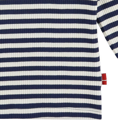 Danefæ Bluse - Danefilm - Rib - Baumwolle/Modal - Dk Navy/Kreide