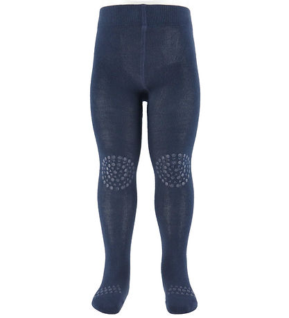 GoBabyGo Tights - Non-Slip - Bamboo - Navy Blue