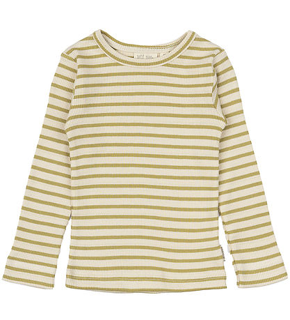 Petit Piao Blússa - Rib - Modal - Khaki/Dark Off White