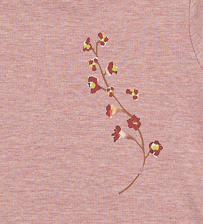 Petit Piao Stuttermabolur - Mótíf - Björt Rose