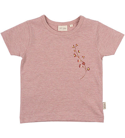 Petit Piao Stuttermabolur - Mótíf - Björt Rose