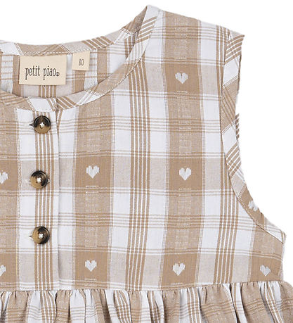 Petit Piao Klänning - Off White Heart