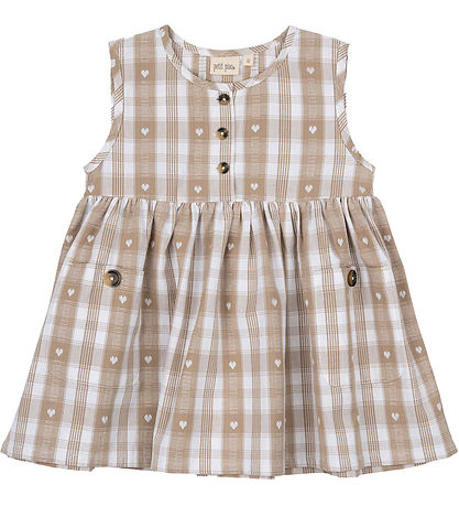 Petit Piao Klänning - Off White Heart