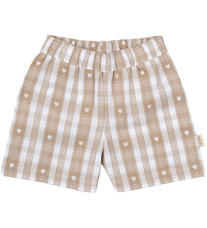Petit Piao Stuttbuxur - Boxy ofinn - Off White Heart