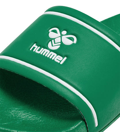 Hummel Flip Flops - Pool Slide Jr - Green/White