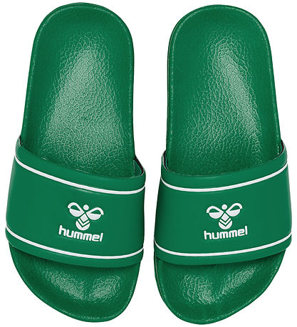 Hummel Flip Flops - Pool Slide Jr - Green/White