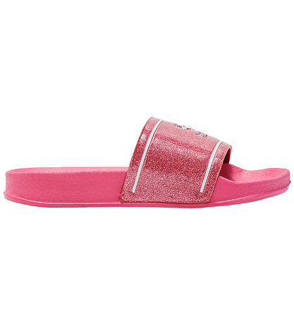 Hummel Badesandaler - Pool Slide Glitter Jr - Raspberry