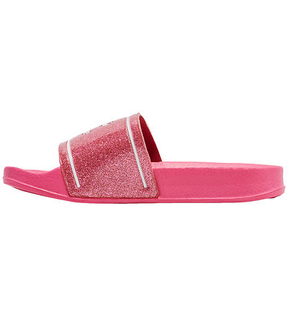 Hummel Badesandaler - Pool Slide Glitter Jr - Raspberry