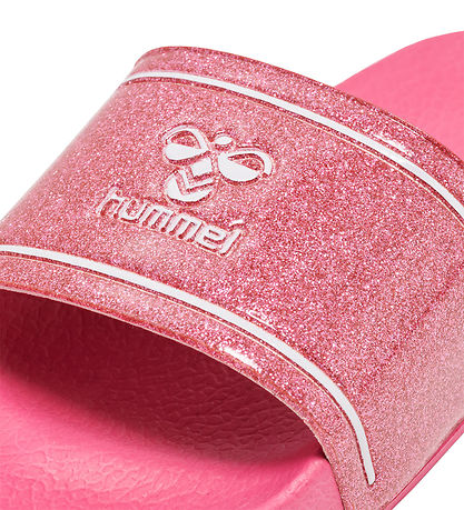 Hummel Badesandaler - Pool Slide Glitter Jr - Raspberry