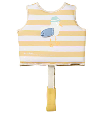 SunnyLife Simväst - Sid Måsen - Mustard Stripe