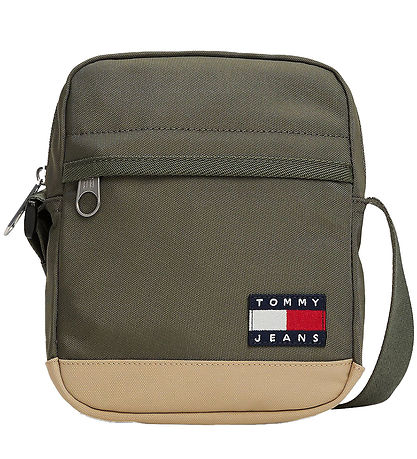 Tommy Hilfiger Hliðartaska - Ace Daily - Pewter/Green