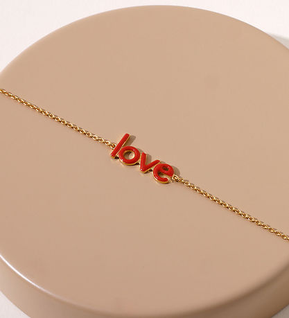 Design Letters Bracelet - Keywords Chain - 18k Gold Plated - Cor