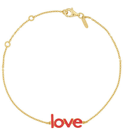 Design Letters Bracelet - Keywords Chain - 18k Gold Plated - Cor