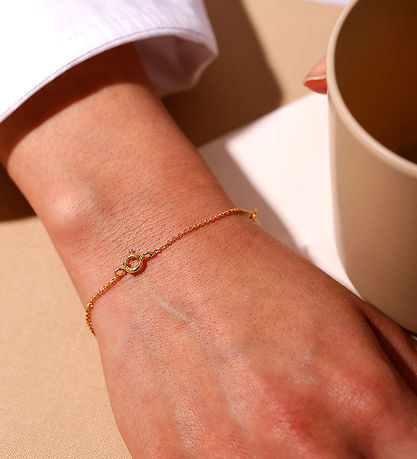 Design Letters Armband - Ruth Anchor Berlock Lock - 18k guldplät