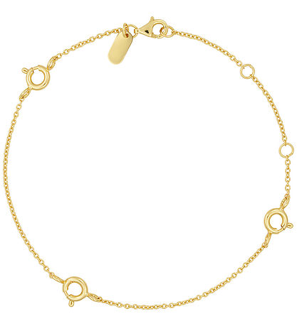 Design Letters Armband - Ruth Anchor Berlock Lock - 18k guldplät