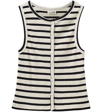 Sofie Schnoor Topp - Rib - Tamiliasy - Black Striped