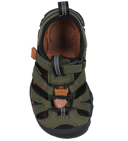 KEEN Sandalen - Seacamp II CNX C - Dark Olive/Gold Flamme