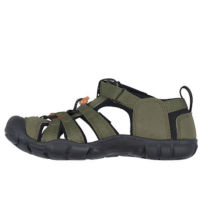 KEEN Sandals - Seacamp II CNX Y - Dark Olive/Gold Flame