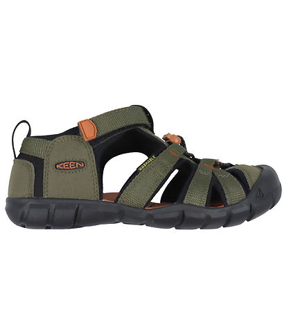 KEEN Sandals - Seacamp II CNX Y - Dark Olive/Gold Flame